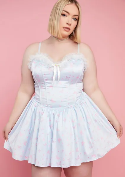 Plus Sky Love Surrounds Me Corset Dress | 3X