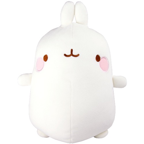 TOMY MOLANG - Peluche Lapin Super Douce L66028, Peluche Molang, Peluche Géante à Matière Douce et Moelleuse, Doudou Lapin Blanc, Peluche Dimension Kawaï Plait aux Ados et Fans de cet Univers.