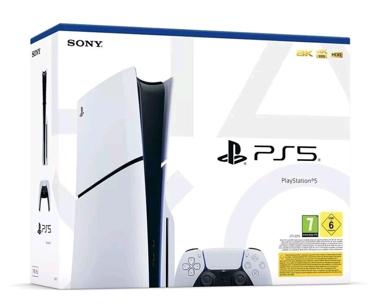 SONY PS5 1TB SLIM BLU-RAY CONSOLE + 4 PLAYSTATION 5 GAMES - NEW SEALED 