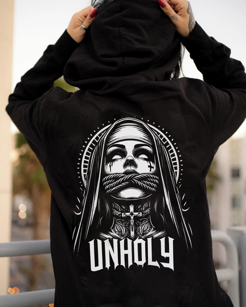 Unholy Nun Print Women's Hoodie