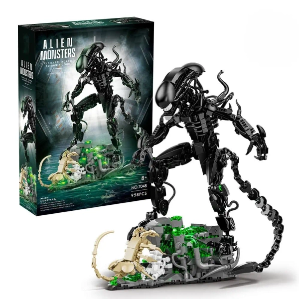 958PCS Alien Monsters Building Blocks Set MOC Xenomorph Model Building Kit Creative Movies Series Toys Gifts for Adults and Kids - AliExpress 26