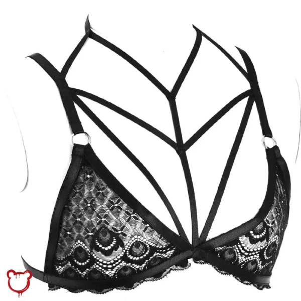 Goth Lace Harness - Greta's Black