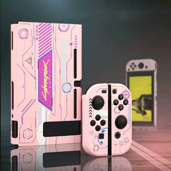 Sci-Fi Switch Cover Case Sci-Fi Hard Shell Protective Case - Pink