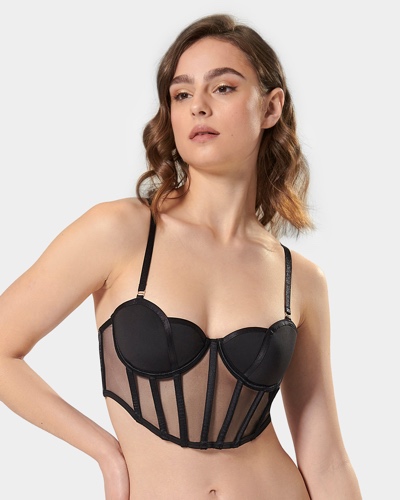 Rowan Bustier Black | Black / 36C