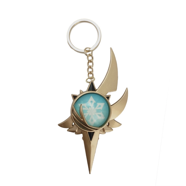 Genshin Eula Vision Keychain Mondstadt Cryo Eula Main Gifts