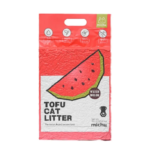 Michu Tofu Watermelon Cat Litter 6L-2.5kg