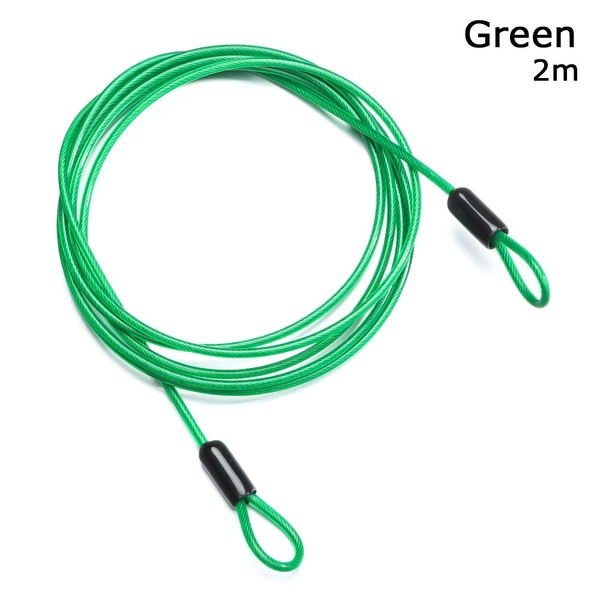 GS 0.5/1/2Meters MTB Bike Rope Anti-theft Ropes Bicycle Lock Wire Steel Cable Lock Road Bike Lock Cycling Strong Wire