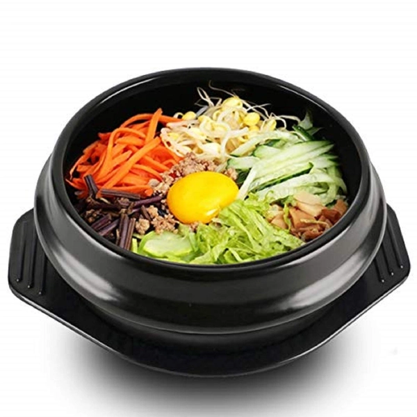 EgBert koreansk Dolsot lergodsskål stor storlek stengryta bibimbap bakning + trivet set risskål - 14