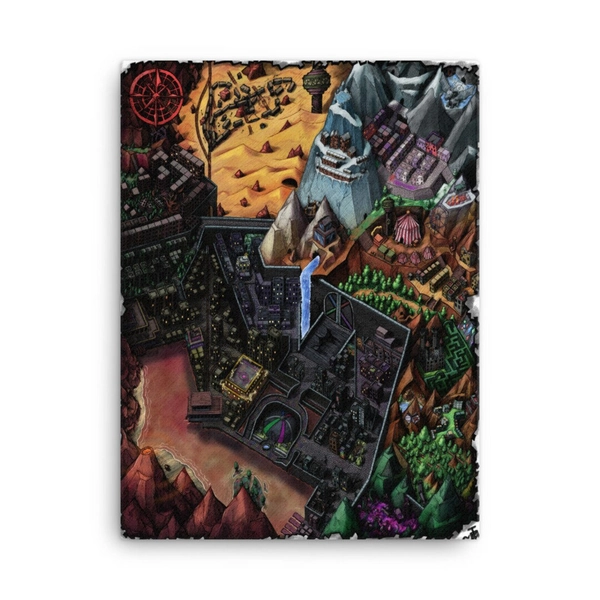 Reborn Region Map canvas - Etsy Australia