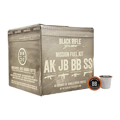 Black Rifle Coffee Company Supply Drop Variety Pack, With Silencer Smooth, AK Espresso, Just Black, and Beyond Black Blends, 48 Coffee Pods - Supply Drop (Variety Pack) - 48 Count (Pack of 1)