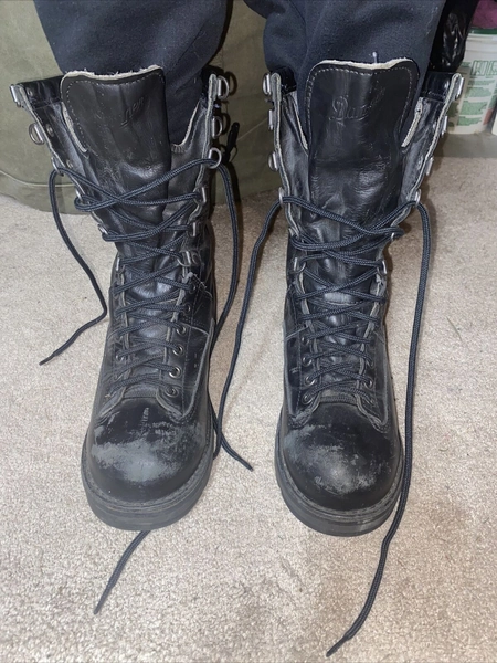 Danner Fort Lewis 600g GTX Black Leather Safety Toe Boots 10" USA Women's 6.5