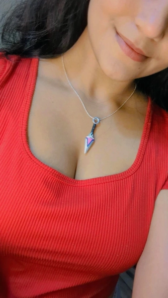 Overwatch Kiriko Kunai Necklace Pendant Charm