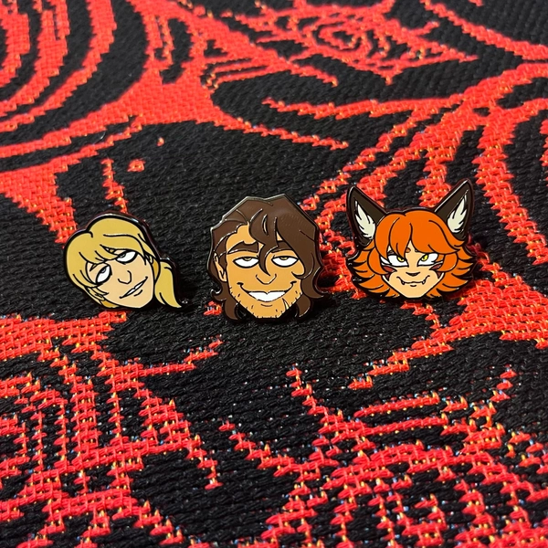 Boyfriend to Death Chibi Mini Enamel Pins (18+) - Strade Ren Hana Lawrence Oleander - BTD 2 YKMET