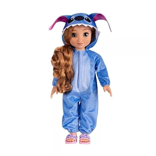 Generic Diisney ILY 4ever Stitch 18'' Doll Strawberry Blonde Hair, Inspired by Character Stitch for Kids 6+, Blue