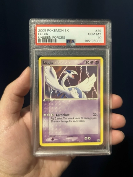 PSA 10 - 2005 Pokemon EX - Lugia - Unseen Forces #29 POP 79