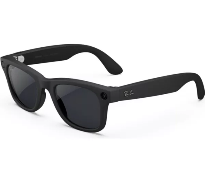 RAY-BAN Meta Wayfarer (Gen 2) Glasses - Matte Black with Clear to Grey Transitions Lenses