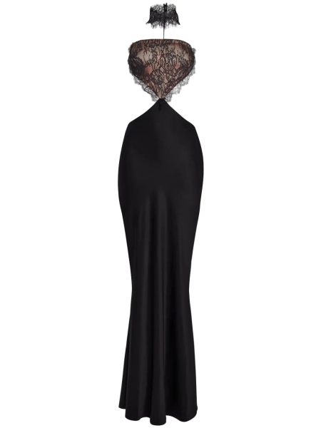Lucie lace cut-out gown