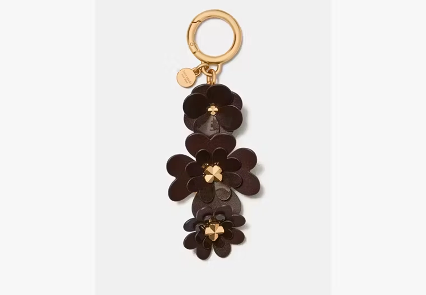 Hot Fudge Charmed Spade Flower Bag Charm