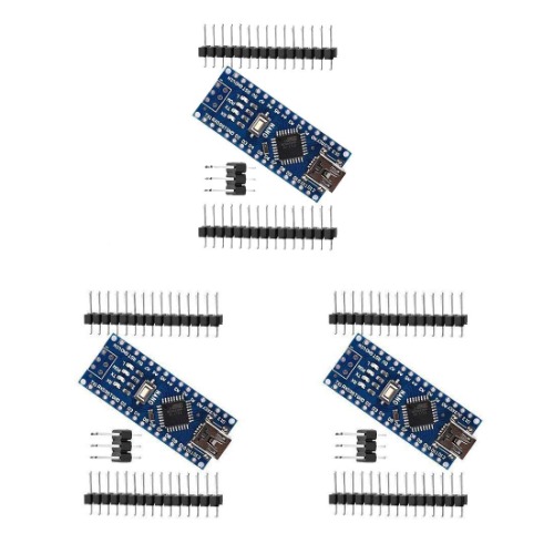 HiLetgo 3pcs Nano V3.0 ATmega328P CH340G 5V 16M Mini USB Micro Controller Board Development Board with PIN Headers Pin Unsoldered - 