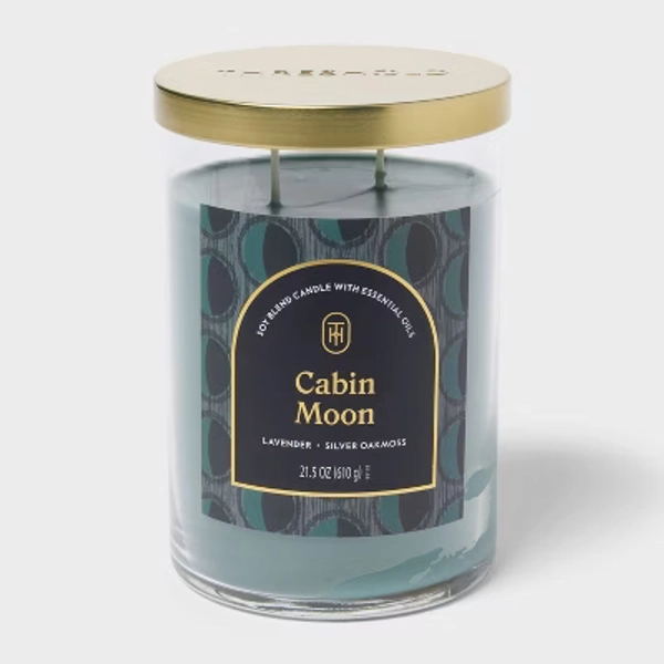 2 Wick 21.5oz Lidded Jar Candle Cabin Moon - Threshold™