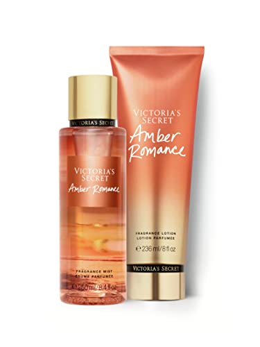 Victoria's Secret Amber Romance Mist & Lotion Set - Amber Wood