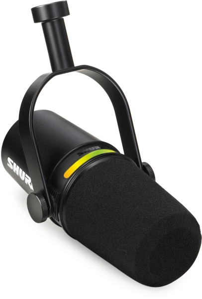 Shure MV7+ Hybrid Podcast Microphone - Black