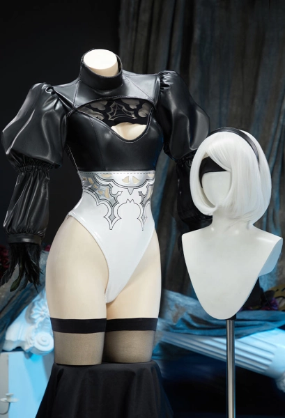 Goddess of Victory: Nikke x Nier:Automata No. 2 Cosplay Costume Combinaison avec gants et cache-œil