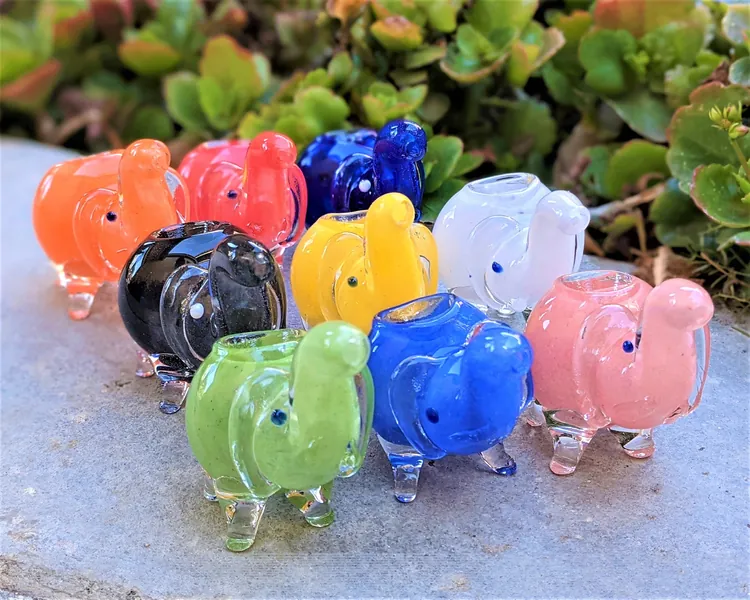 Glass Pipes/ Mini Elephant/ Glass pipe/ Pipe/ Pipes/ Smoking Pipe/ Cute pipe