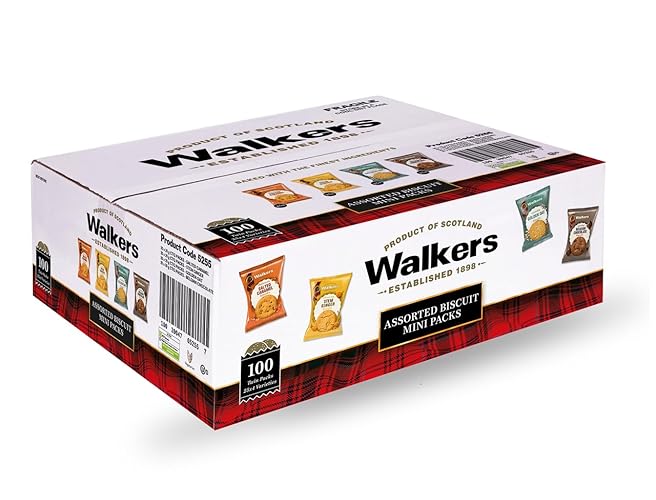 Walkers Assorted Shortbread Variety Mini Packs Biscuits (100 Packs (1 Box)) - 100 Packs (1 Box)
