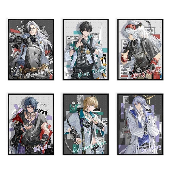 HSR Acrylic Art Board Husbando Honkai Star Rail Shikishi - Aventurine