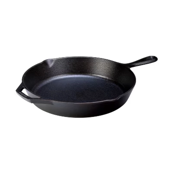 Lodge 12" Cast Iron Skillet: Preseasoned, Non-Stick, Scratch-Resistant, 12 Inch, Gas & Induction Compatible