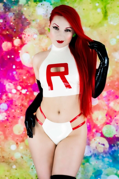 Latex Team Rocket Inspired Lingerie