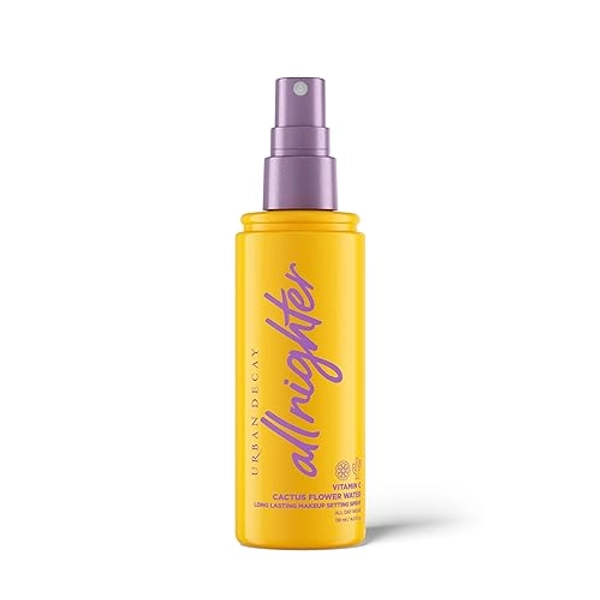 Urban Decay All Nighter Vitamin C Hydrating Makeup Setting Spray for Face, Transfer-Resistant, Waterproof, 16 HR Wear, with Vitamin C & Cactus Flower Water, Illuminated Finish, for Dry Skin, Vegan