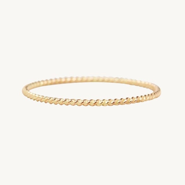 Twisted Stacker Gold Ring