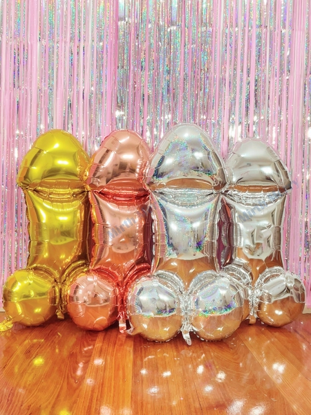 Penis Balloon | 40 inch Iridescent Penis  | Bachelorette Party | Same Penis Forever| Hen Party | Bride to Be Bridal Shower, Last Disco