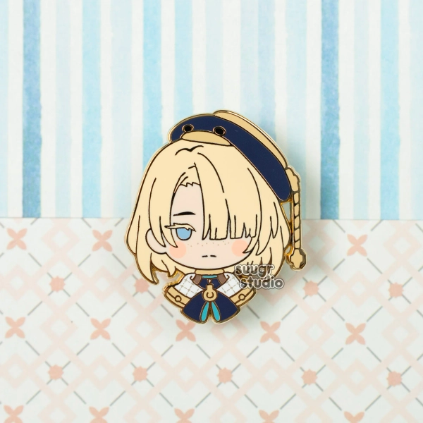 Genshin Impact Lyney, Lynette & Freminet Fontaine Hard Enamel Pin - Freminet / [A Grade] / Locking Clasps