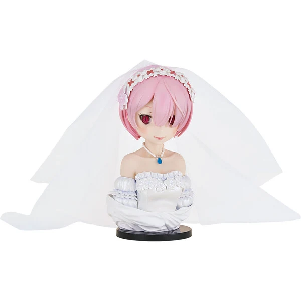 Re:Zero kara Hajimeru Isekai Seikatsu - Ram - ArtScale - Bust - Ichiban Kuji Re:Zero kara Hajimeru Isekai Seikatsu ~Hello Ama Happy Life!~ - Wedding Ver. - Last One Prize (Bandai Spirits)