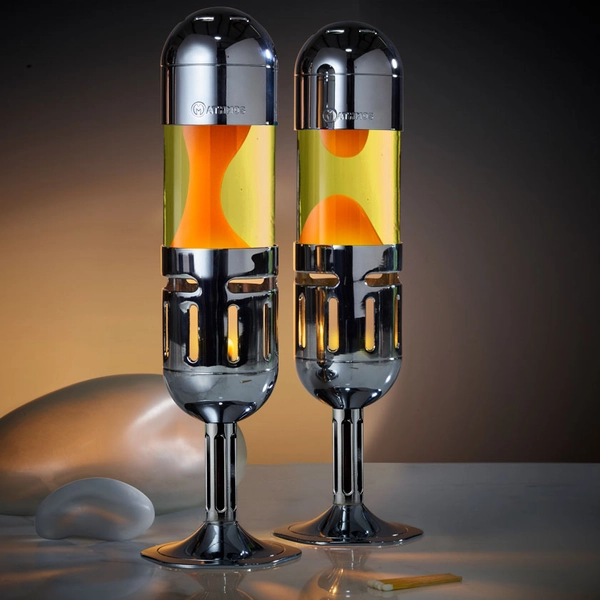 Pod+ candle lava lamp: Silver