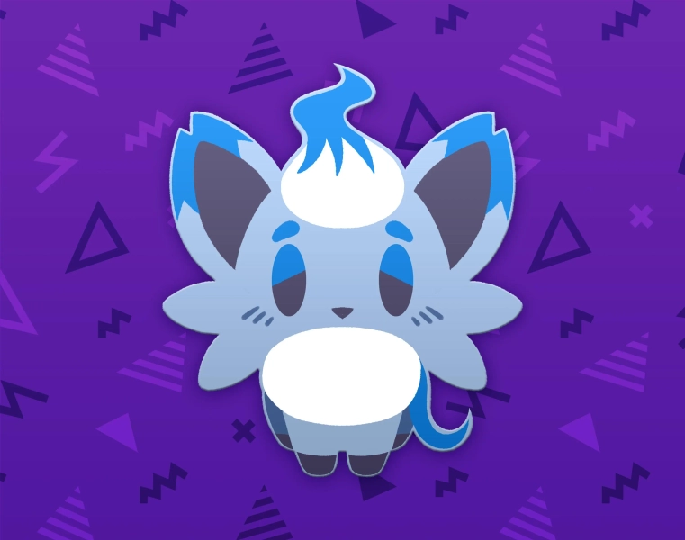 Shiny Hisuian Zorua Dyed Enamel Pin