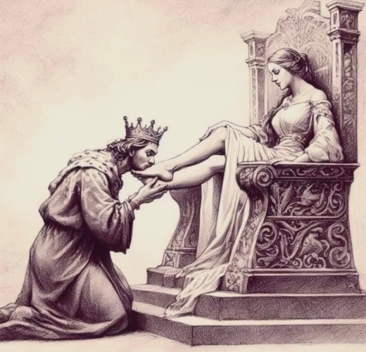 Kneeling down for me 