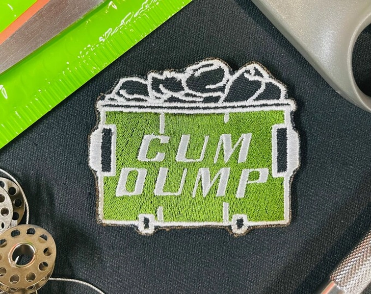 Cum Dumpster Embroidered Patch - Etsy