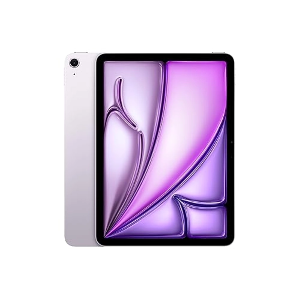 Apple iPad Air 11" (M2): display Liquid Retina, 128GB, fotocamera frontale orizzontale da 12MP, fotocamera posteriore da 12MP, Wi Fi 6E, Touch ID, autonomia di un giorno intero — Viola