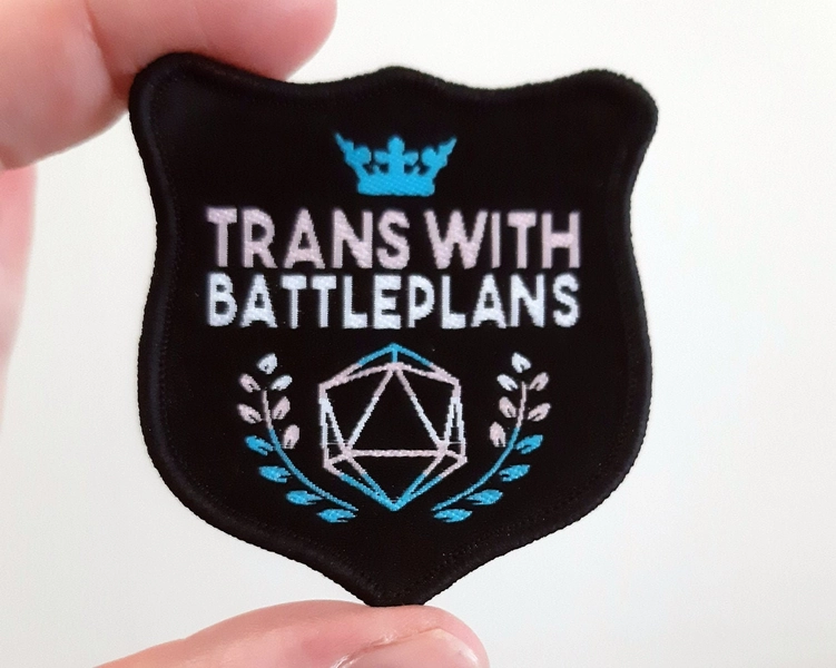 RPG Scouts: Trans with Battleplans Woven Patch