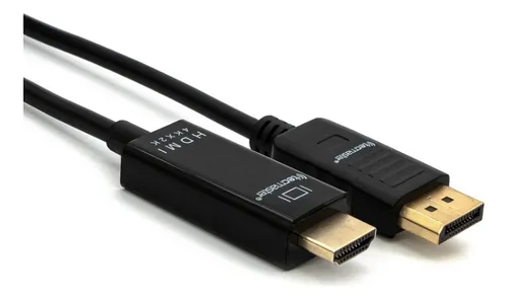 Cable Display Port (PC) A Hdmi (MONITOR) 1.8mts Tecmaster Color Negro