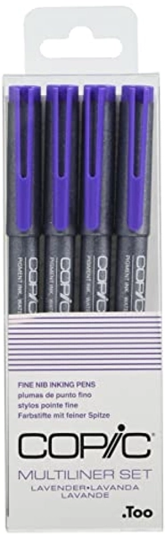 COPIC MULTILINER LAVENDER 4PC SET