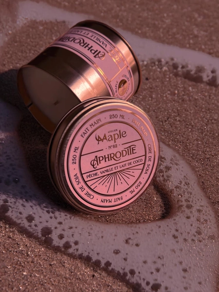 APHRODITE Candle | Peach, Vanilla, Coconut, Vegan Candle, Greek mythology, Greek godess,Fantasy, Valentine day,100 ml | 250ml | 9oz | 4oz