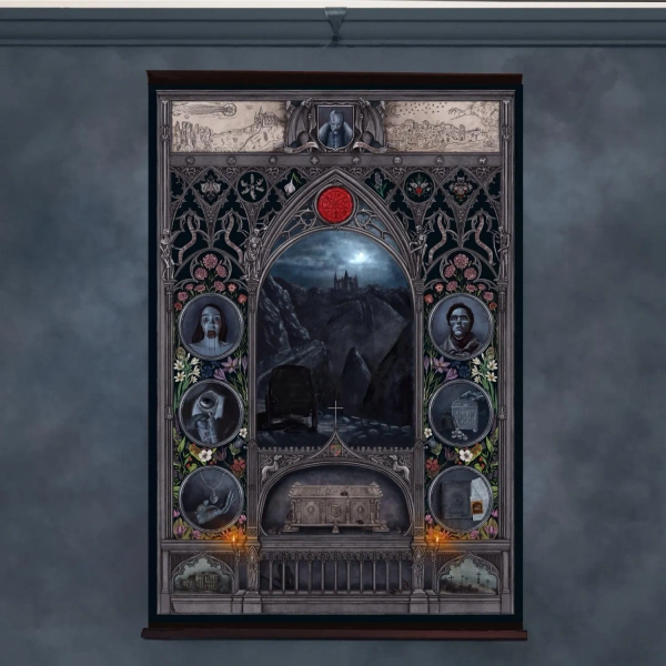 Nosferatu Movie Botanical Vampire Art Print