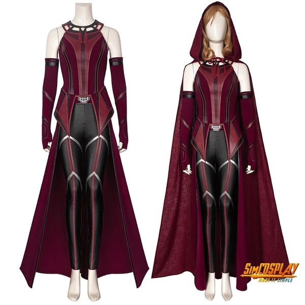 Wanda Cosplay Costume 2021 WandaVision New Scarlet Witch Suit New