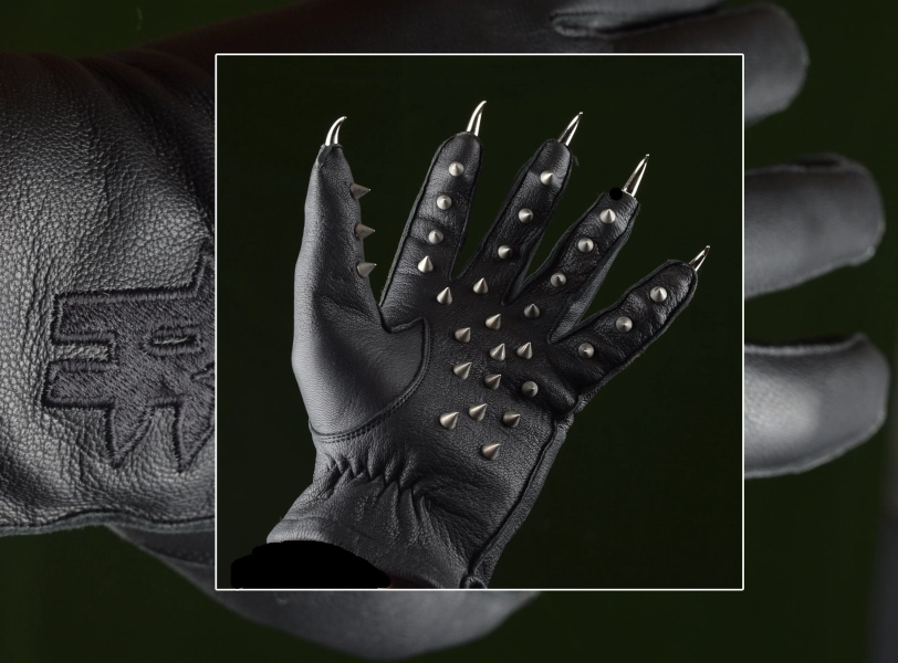 BDSM Spanking Spike Vampire Gloves