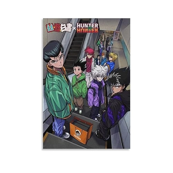 Yu Yu Hakusho Canvas Poster (4) Wall Art Paintings Canvas Wall Decor Home Decor Living Room Decor Aesthetic 24x36inch(60x90cm) Unframe-style